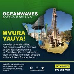 Logo - Oceanwaves Borehole Drilling